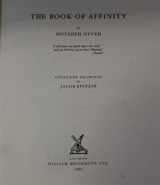 Good, Edward [Oyved Mosheh] - The Book of Affinity, one of 525, signed by the author, illustrated by Jacob